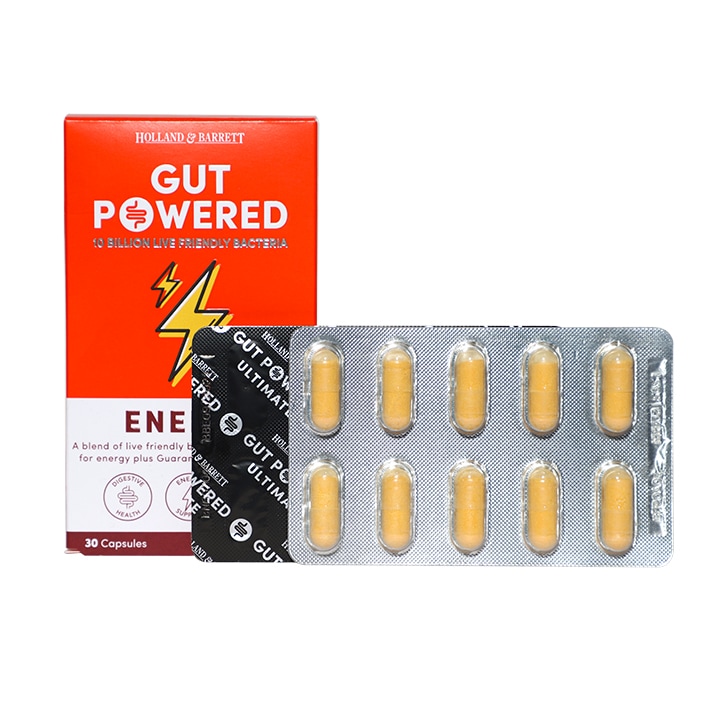 Holland & Barrett Gut Powered Energy 30 Capsules